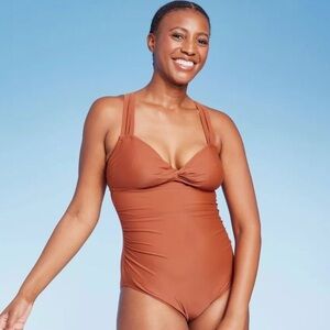 Women's Neutral One Piece Swimsuit NWOT Kona Sol
